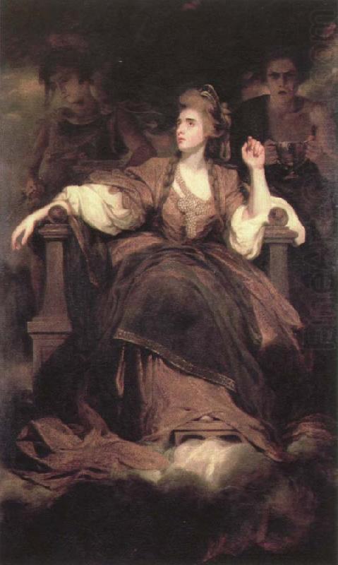 Sir Joshua Reynolds mrs.siddons as the tragic muse china oil painting image